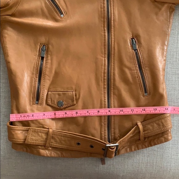 Stefanel Leather Jacket Cognac from Italy - Picture 15 of 17